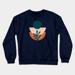 Boho Shapes and leaf Crewneck Sweatshirt